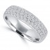 1.55 ct Ladies Round Cut Diamond Wedding Band Ring in 14 kt White Gold
