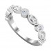 0.50 ct Ladies Round Cut Diamond Wedding Band Ring Marques Look Setting 0.50 ct Ladies Round Cut Diamond Wedding Band Ring Marques Look Setting