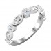 0.50 ct Ladies Round Cut Diamond Wedding Band Ring Marques Look Setting 0.50 ct Ladies Round Cut Diamond Wedding Band Ring Marques Look Setting