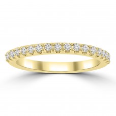 0.25 ct Ladies Round Cut Diamond Wedding Band in 4 Prong Setting Yellow Gold 0.25 ct Ladies Round Cut Diamond Wedding Band in 4 Prong Setting Yellow Gold