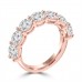 2.10 ct Ladies Round Cut Diamond Wedding Band Ring in 14 kt Rose Gold 2.10 ct Ladies Round Cut Diamond Wedding Band Ring in 14 kt Rose Gold