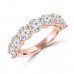 2.10 ct Ladies Round Cut Diamond Wedding Band Ring in 14 kt Rose Gold 2.10 ct Ladies Round Cut Diamond Wedding Band Ring in 14 kt Rose Gold