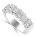 1.50 ct Baguette and Round Cut Diamond Wedding Band Ring