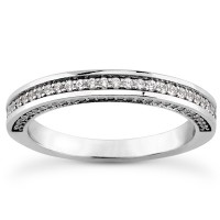 0.65 ct Ladies Round Cut Diamond Wedding Band With Diamonds on The Side 0.65 ct Ladies Round Cut Diamond Wedding Band With Diamonds on The Side