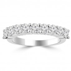 1.00 ct Ladies Round Cut Diamond Wedding Band in 14 kt White Gold 1.00 ct Ladies Round Cut Diamond Wedding Band in 14 kt White Gold