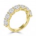 2.10 ct Ladies Round Cut Diamond Wedding Band Ring in 14 kt Yellow Gold 2.10 ct Ladies Round Cut Diamond Wedding Band Ring in 14 kt Yellow Gold
