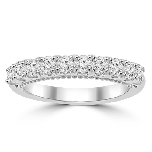 0.80 ct Ladies Round Cut Diamond Wedding Band in Prong Setting 0.80 ct Ladies Round Cut Diamond Wedding Band in Prong Setting