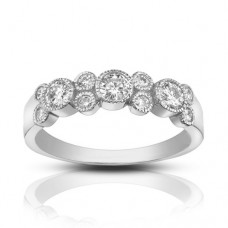 1.00 ct Ladies Round Cut Diamond Wedding Band Ring In Bezel Setting 1.00 ct Ladies Round Cut Diamond Wedding Band Ring In Bezel Setting