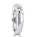 1.15 ct Round Cut Diamond Wedding Band Ring in 14 kt White Gold