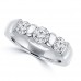 1.15 ct Round Cut Diamond Wedding Band Ring in 14 kt White Gold