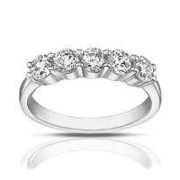 1.25 Ct Ladies Round Cut Diamond Wedding Band Ring 1.25 Ct Ladies Round Cut Diamond Wedding Band Ring