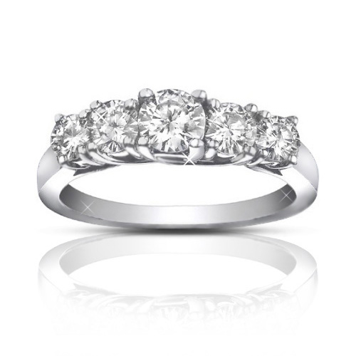 1.75 ct Ladies Round Cut Diamond Wedding Band Ring 