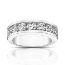 1.75 Ct Round Cut Diamond Wedding Band Ring In 14 kt White Gold 1.75 Ct Round Cut Diamond Wedding Band Ring In 14 kt White Gold