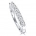 0.50 ct Ladies Round Cut Diamond Wedding Band in 14 kt White Gold 0.50 ct Ladies Round Cut Diamond Wedding Band in 14 kt White Gold