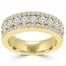 1.60 ct Ladies Round Cut Diamond Anniversary Ring in 14 kt Yellow Gold 1.60 ct Ladies Round Cut Diamond Anniversary Ring in 14 kt Yellow Gold