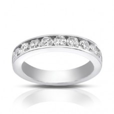 1.00 Ct Round Cut Diamond Wedding Band Ring 1.00 Ct Round Cut Diamond Wedding Band Ring