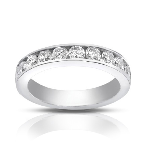 1.00 Ct Round Cut Diamond Wedding Band Ring 1.00 Ct Round Cut Diamond Wedding Band Ring