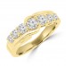 1.15 ct Round Cut Diamond Wedding Band Ring in Prong Setting