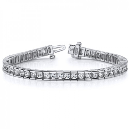 4.00 ct Ladies Round Cut Diamond Tennis Bracelet In Channel Setting 4.00 ct Ladies Round Cut Diamond Tennis Bracelet In Channel Setting