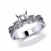 1.00 ct Round Cut Diamond Semi Mount Engagement Ring 1.00 ct Round Cut Diamond Semi Mount Engagement Ring