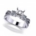 1.00 ct Round Cut Diamond Semi Mount Engagement Ring 1.00 ct Round Cut Diamond Semi Mount Engagement Ring