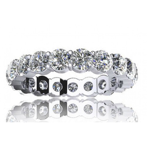 2.00 ct Sharing Prong Set Round Cut Diamond Eternity Wedding Band Ring 2.00 ct Sharing Prong Set Round Cut Diamond Eternity Wedding Band Ring