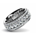 5.00 ct Ladies Three Row Round Cut Diamond Eternity Wedding Band Ring 5.00 ct Ladies Three Row Round Cut Diamond Eternity Wedding Band Ring