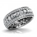 5.00 ct Ladies Three Row Round Cut Diamond Eternity Wedding Band Ring 5.00 ct Ladies Three Row Round Cut Diamond Eternity Wedding Band Ring