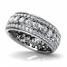 5.00 ct Ladies Three Row Round Cut Diamond Eternity Wedding Band Ring 5.00 ct Ladies Three Row Round Cut Diamond Eternity Wedding Band Ring