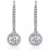 1.50 ct Ladies Round Cut Diamond Drop Earrings in White Gold 1.50 ct Ladies Round Cut Diamond Drop Earrings in White Gold