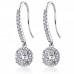1.50 ct Ladies Round Cut Diamond Drop Earrings in White Gold 1.50 ct Ladies Round Cut Diamond Drop Earrings in White Gold