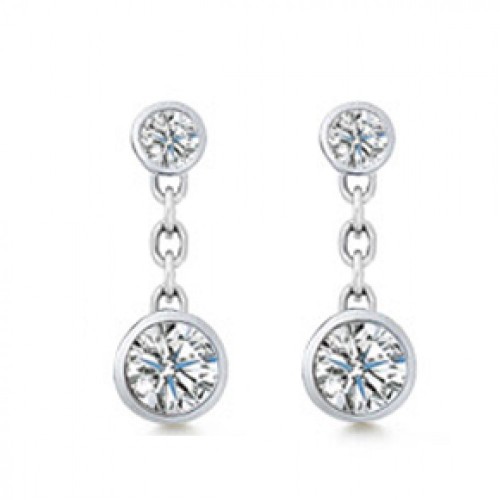 0.60 ct Ladies Round Cut Diamond Drop Earrings 0.60 ct Ladies Round Cut Diamond Drop Earrings