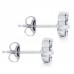 1.50 ct Ladies Round Cut Diamond Stud Earrings In Push Back 1.50 ct Ladies Round Cut Diamond Stud Earrings In Push Back