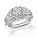 2.50 Ct TW Round Diamond Engagement Ring With Wedding Band 2.50 Ct TW Round Diamond Engagement Ring With Wedding Band