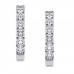 0.50 ct Ladies Diamond Hoop Earring in 14 kt White Gold 0.50 ct Ladies Diamond Hoop Earring in 14 kt White Gold