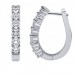 0.50 ct Ladies Diamond Hoop Earring in 14 kt White Gold 0.50 ct Ladies Diamond Hoop Earring in 14 kt White Gold