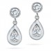 1.50 ct Ladies Round Cut Diamond Drop Earrings 1.50 ct Ladies Round Cut Diamond Drop Earrings