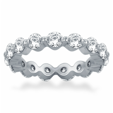 2.25 ct Round Cut Diamond Share Prong Eternity Wedding Band Ring 2.25 ct Round Cut Diamond Share Prong Eternity Wedding Band Ring