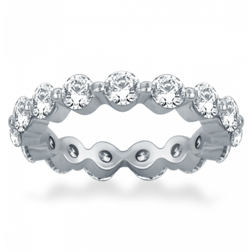 2.25 ct Round Cut Diamond Share Prong Eternity Wedding Band Ring 2.25 ct Round Cut Diamond Share Prong Eternity Wedding Band Ring
