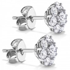 2.00 Ct Ladies Round Cut Diamond Stud Earring In 14 kt White Gold 2.00 Ct Ladies Round Cut Diamond Stud Earring In 14 kt White Gold