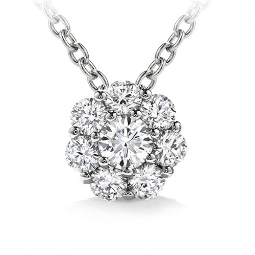1.00 ct Ladies Round Cut Diamond Pendant / Necklace in 14 kt White Gold 1.00 ct Ladies Round Cut Diamond Pendant / Necklace in 14 kt White Gold