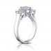 2.25 Ct Three Stone Round Diamond Engagement Ring With Wedding Band 2.25 Ct Three Stone Round Diamond Engagement Ring With Wedding Band