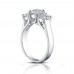 2.25 Ct Three Stone Round Diamond Engagement Ring With Wedding Band 2.25 Ct Three Stone Round Diamond Engagement Ring With Wedding Band