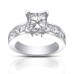 4.50 Ct Princess Cut Diamond Engagement Ring Set In Channel Setting 4.50 Ct Princess Cut Diamond Engagement Ring Set In Channel Setting