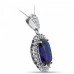 11.83 Ct Ladies Oval Shape Sapphire & Round Cut Diamond Pendant Necklace 11.83 Ct Ladies Oval Shape Sapphire & Round Cut Diamond Pendant Necklace