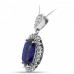 11.83 Ct Ladies Oval Shape Sapphire & Round Cut Diamond Pendant Necklace 11.83 Ct Ladies Oval Shape Sapphire & Round Cut Diamond Pendant Necklace