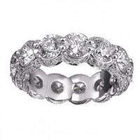 6.00 ct Ladies Round Cut Diamond Eternity Wedding Band Ring 6.00 ct Ladies Round Cut Diamond Eternity Wedding Band Ring