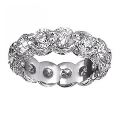 6.00 ct Ladies Round Cut Diamond Eternity Wedding Band Ring 6.00 ct Ladies Round Cut Diamond Eternity Wedding Band Ring