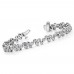 3.50 ct Ladies Round Cut Diamond Tennis Bracelet In Bezel Setting In 14 kt White Gold 