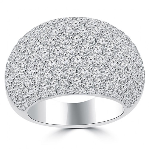 5.25 ct Ladies Round Cut Diamond Anniversary Ring